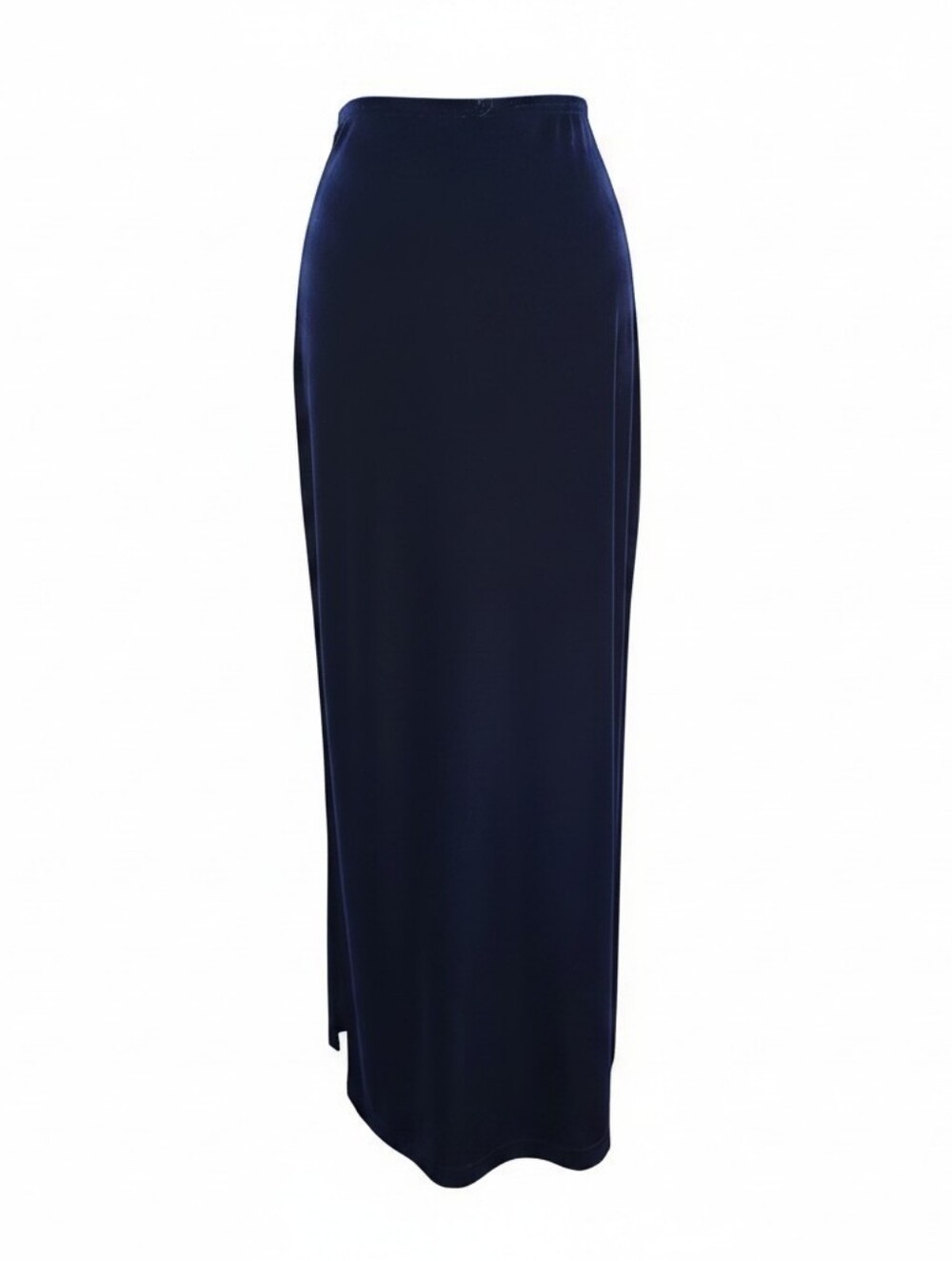 Vintage Cristina Velvet  Maxi Skirt in Navy Blue L